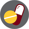 Addiction icon of pills